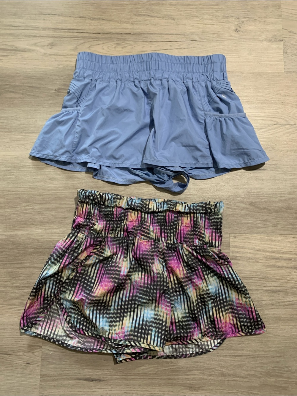 Free People Movement Shorts bundle Light Blue and Multi-Color Large